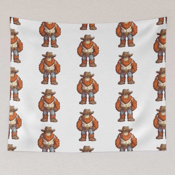 Item preview, Wild West Sasquatch - Cowboy Charm designed and sold by NovaGenArt.