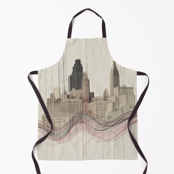 Item preview, Heartbeat of the City | Detroit's Skyline in Pulse Lines designed and sold by FairX.