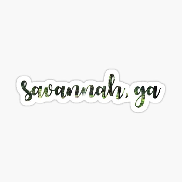 Savannah, GA Sticker