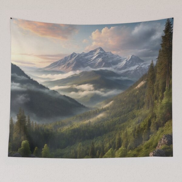 Item preview, Imaginary Forest and Mountains View designed and sold by LunarNebula.