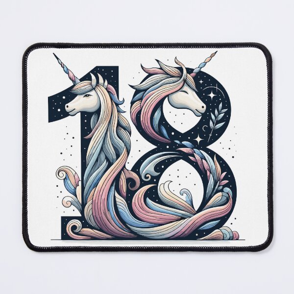 Item preview, 18 years unicorn 18th birthday gift designed and sold by Pineapple-Tree.