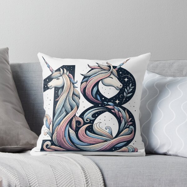Item preview, 18 years unicorn 18th birthday gift designed and sold by Pineapple-Tree.