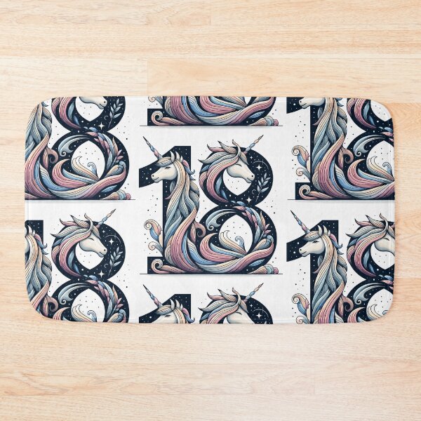 Item preview, 18 years unicorn 18th birthday gift designed and sold by Pineapple-Tree.