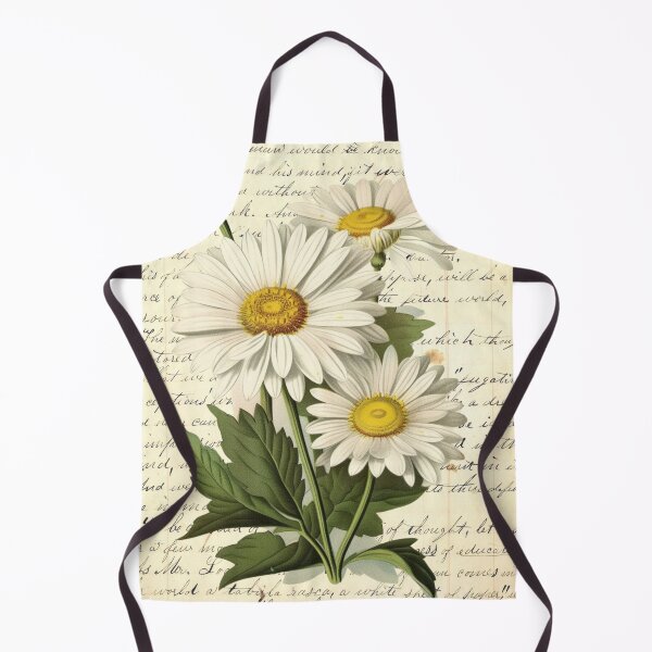 Item preview, Daisy Botanical Collage on Antique Book Page Journal designed and sold by missdebi27.