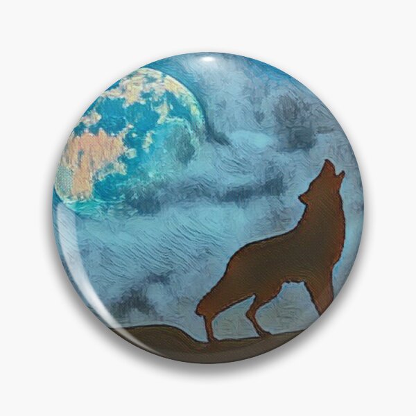 Item preview, Howling Wolf - Artistic Moon Print designed and sold by TGAL2.