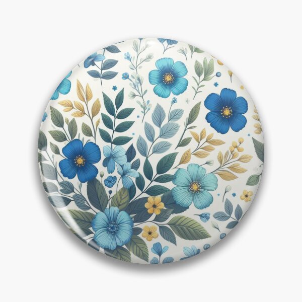 Artikelvorschau, Wunderschönes blaues Blumendesign entworfen und verkauft von iansartwork.