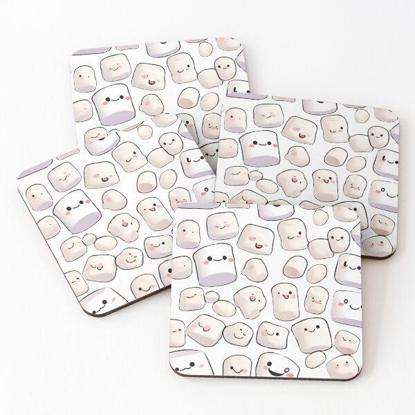 Item preview, cute happy marshmallows designed and sold by VanyAshop.