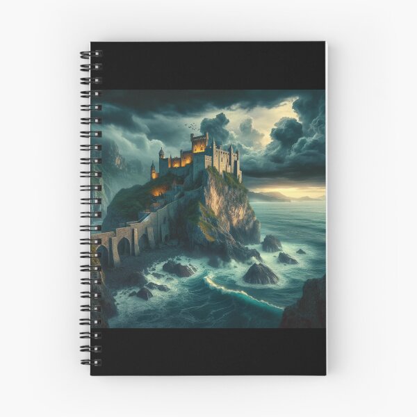 Item preview, Ancient Castle Seascape Art designed and sold by BestArtByArvind.