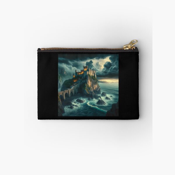 Item preview, Ancient Castle Seascape Art designed and sold by BestArtByArvind.