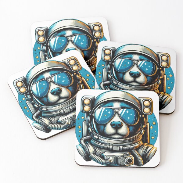 Item preview, cool astronaut dog designed and sold by Greydate.