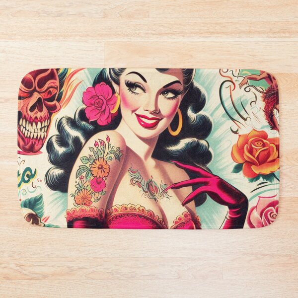 Item preview, Vintage Devilish Pin Up designed and sold by PulpVintage.
