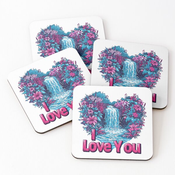 Item preview, Heart Waterfall I Love You designed and sold by TheRealmWithin.