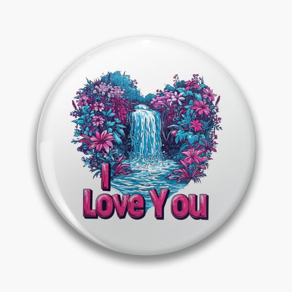Item preview, Heart Waterfall I Love You designed and sold by TheRealmWithin.