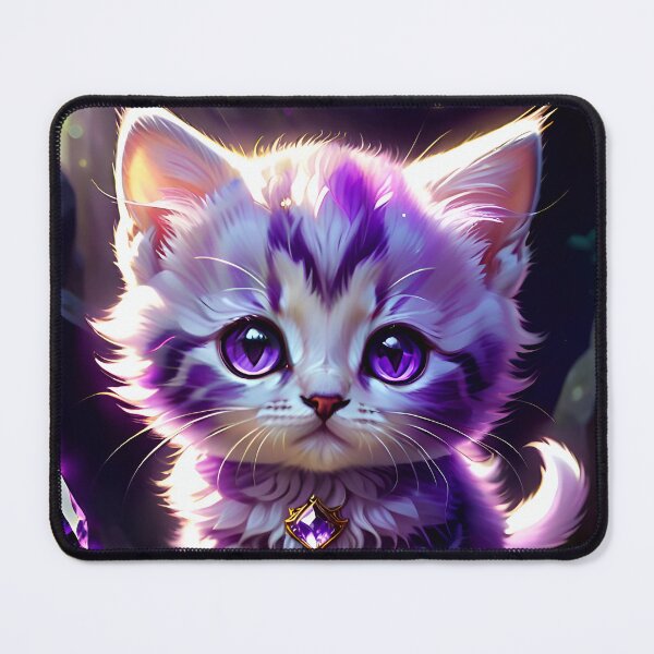 Item preview, Adorable Amethyst Kitty Cat designed and sold by TheArtOfPat.