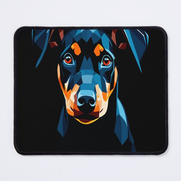 Item preview, The Dobermann Pup,portrait of dobermann puppy designed and sold by AgarutanPrint.