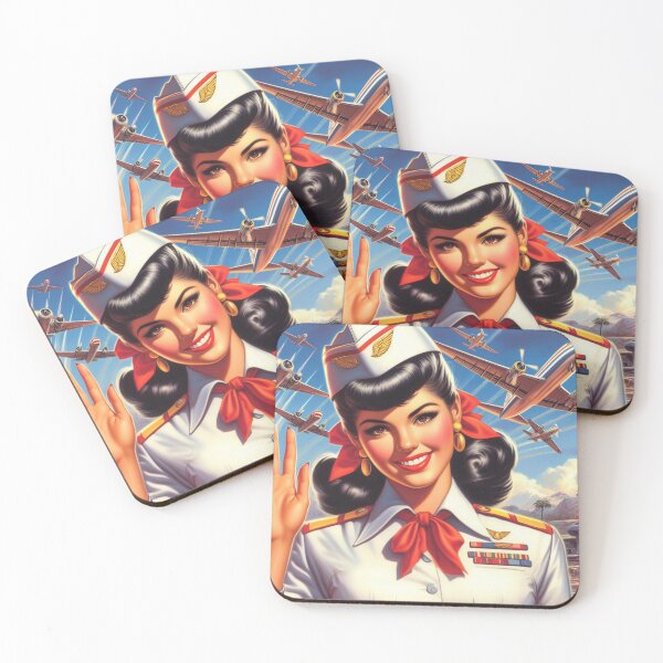 Item preview, Retro Uniform Girl designed and sold by PulpVintage.