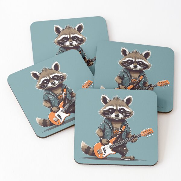 Artikelvorschau, Rhythmic Rascal: Rockender Raccoon Groove entworfen und verkauft von WAUZ.
