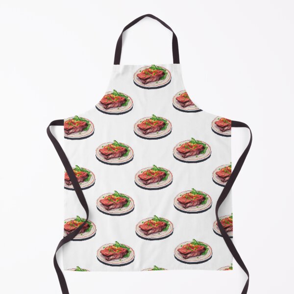 Item preview, Steak with Peas- Pixel Art designed and sold by octoboobs.