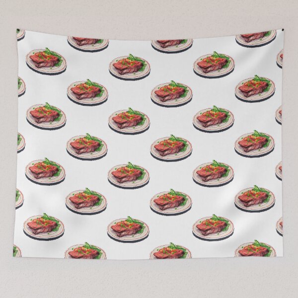 Item preview, Steak with Peas- Pixel Art designed and sold by octoboobs.