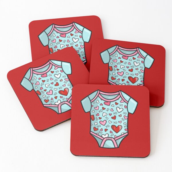 Item preview, Baby one piece body suit with Hearts Valentine’s Day  designed and sold by TIPbyAshley.