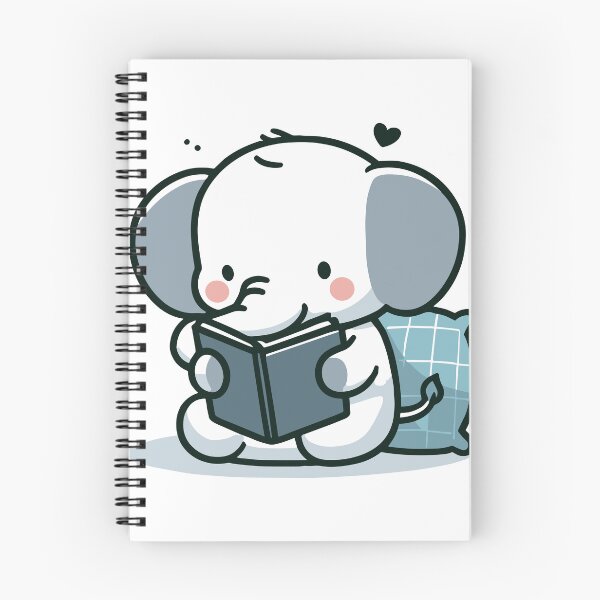 Item preview, Cute Elephant Reading designed and sold by BluRockDesigns.