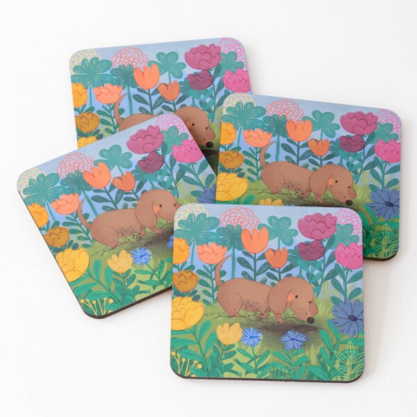 Item preview, Spring sausage dog  designed and sold by lefacciotte.