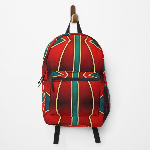 Item preview, Royal Red Gold Teal Green Boho Geometric Pattern IX designed and sold by © Maya Lavda || wocado.