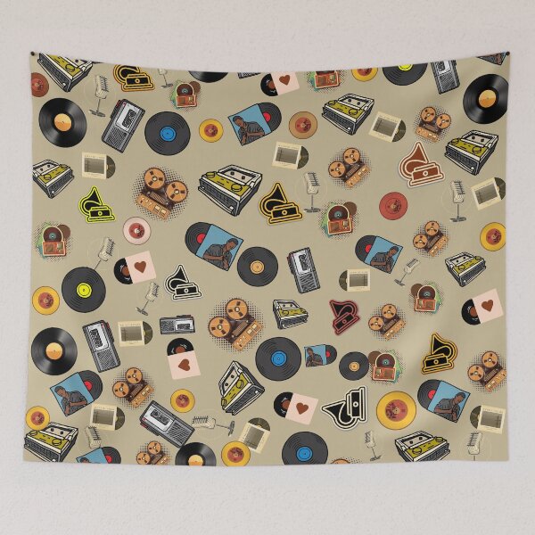 Item preview, Vintage Recorder Player Classic Music Lover Pattern designed and sold by Guess4best.