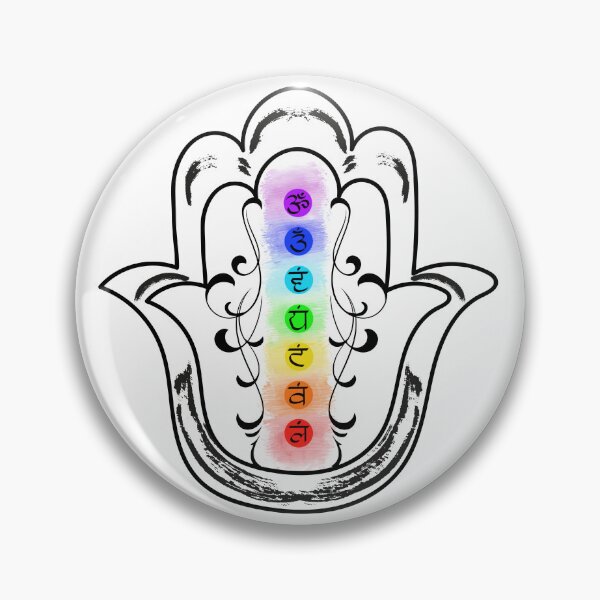Item preview, Chakras Hamsa Hand designed and sold by hamsasoul.