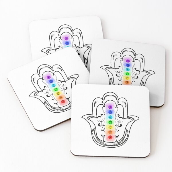 Item preview, Chakras Hamsa Hand designed and sold by hamsasoul.