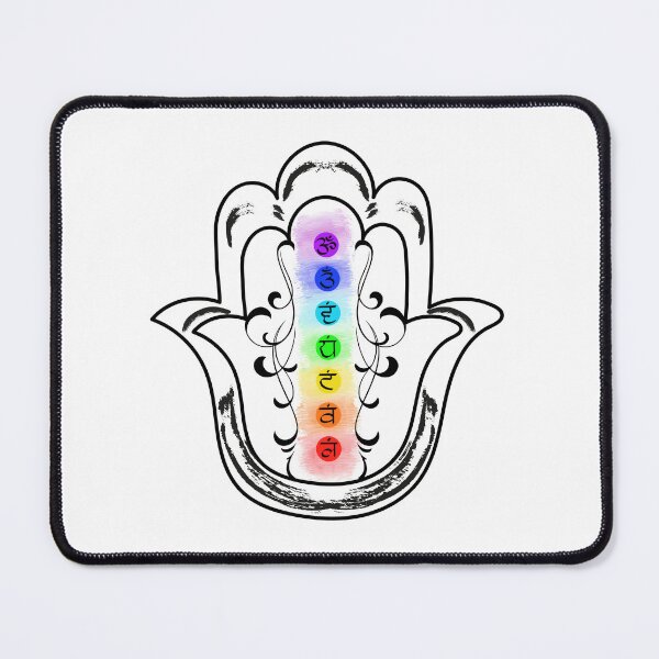 Item preview, Chakras Hamsa Hand designed and sold by hamsasoul.
