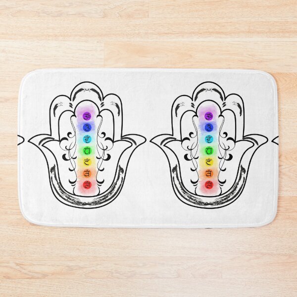 Item preview, Chakras Hamsa Hand designed and sold by hamsasoul.