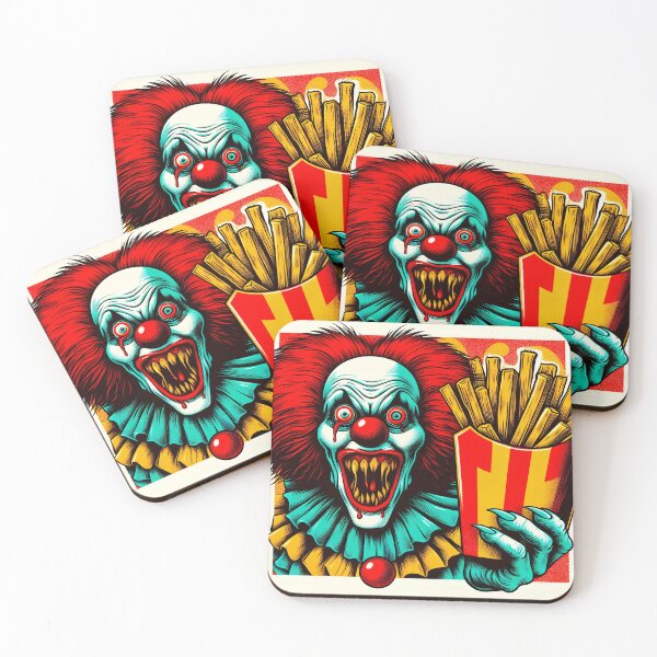 Item preview, Creepy Horror Fast Food Circus Clown! designed and sold by AIPixelMaster.