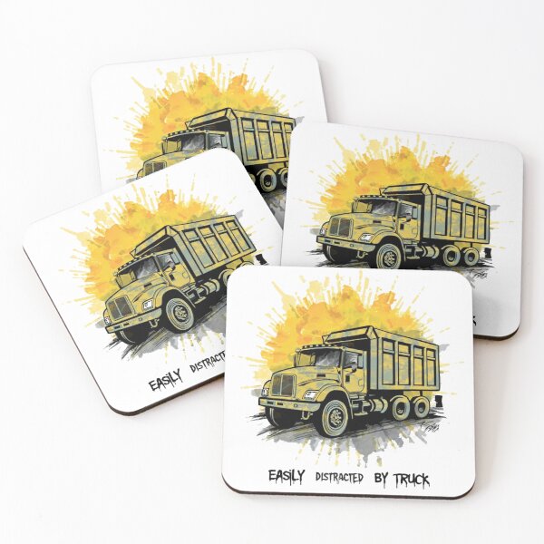 Item preview, easily distracted by truck in sun splash  designed and sold by bukajart.