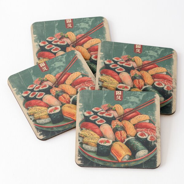 Item preview, Sushi Pleasures : Japanese Culinary Masterpiece designed and sold by FujiFusion.
