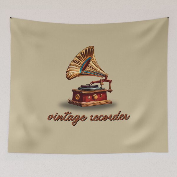 Item preview, Vintage Recorder Player Classic Music Lover designed and sold by Guess4best.