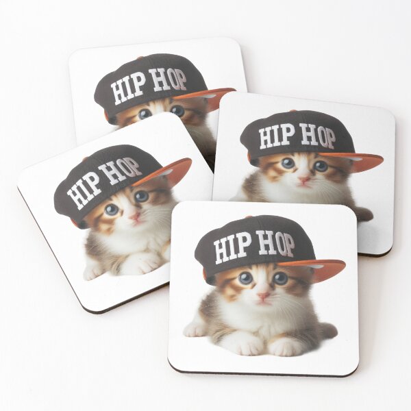 Item preview, Hip Hop Kitten T-Shirt - Funny and Cute Animal Design designed and sold by joyfulcow.