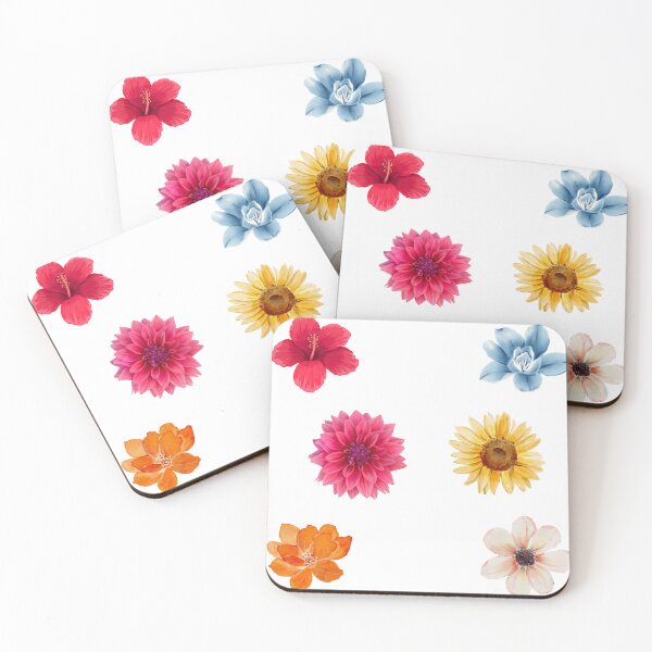 Item preview, Flowers water color flower sheet designed and sold by mollzfahdays.