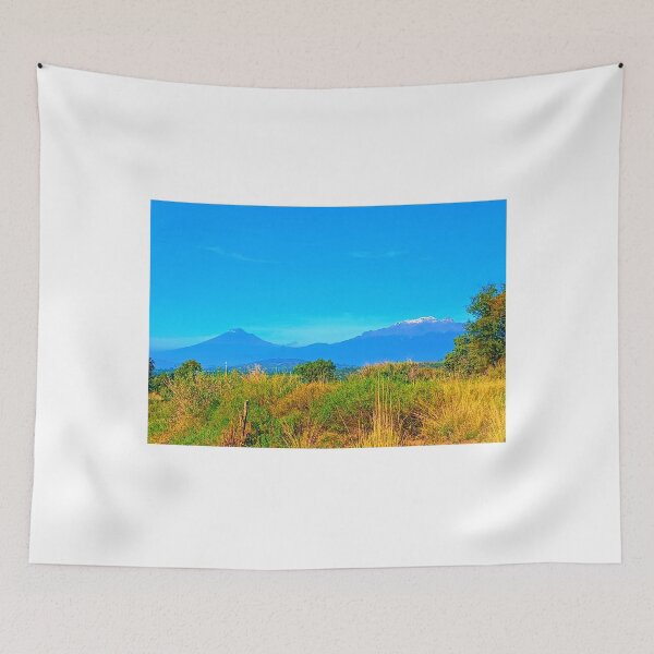 Item preview, Volcanoes Iztaccihuatl Popocatepetl Mexico designed and sold by ErnestMCreative.