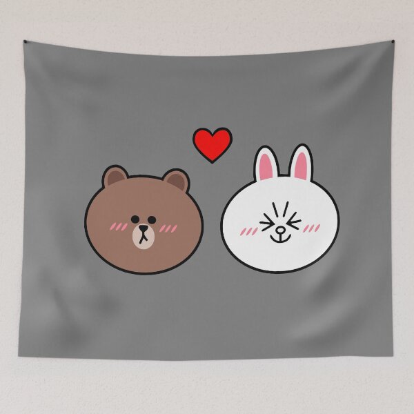Item preview, Brown Bear and bunny rabbit love❤️ designed and sold by Pandety.