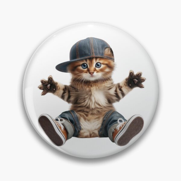 Item preview, Hip Hop Kitten - Funny and Cute Animal Design designed and sold by joyfulcow.
