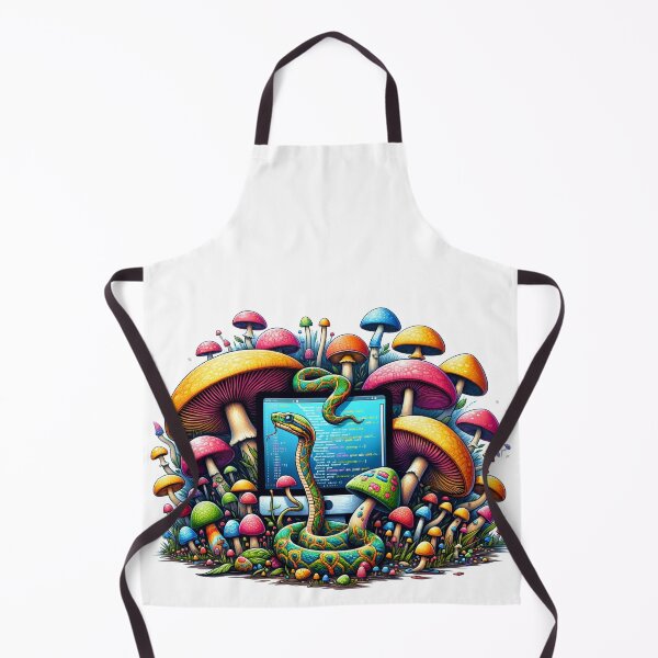 Item preview, Enchanted Code: Python is my Mushrooms designed and sold by TuringTacoTales.