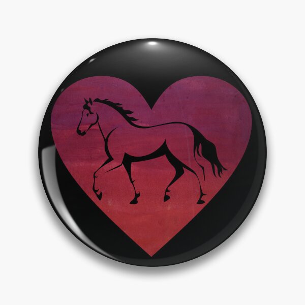 Item preview, Trotting Horse Love Heart | NickerStickers®  on Redbubble designed and sold by NickerStickers.