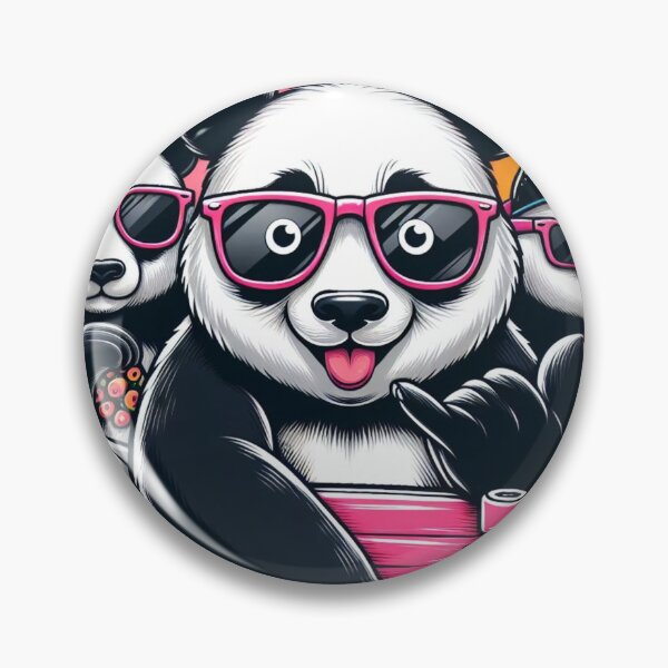Aperçu de l'œuvre panda de patinage créée et vendue par Greydate.