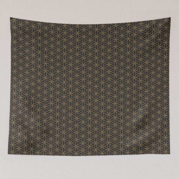 Item preview, Flower of Life in Black and Gold designed and sold by Harmonish.