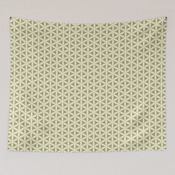 Item preview, Flower of Life in Yellow Green designed and sold by Harmonish.