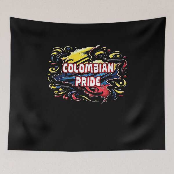 Item preview, Colombian DNA Strand Heritage Flag Watercolor designed and sold by SambaStyles.