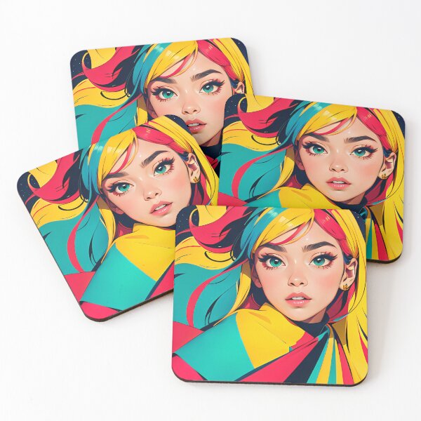 Item preview, "Cozy Hues: Anime Girl in a Blanket of Color! designed and sold by ZipperDragon88.