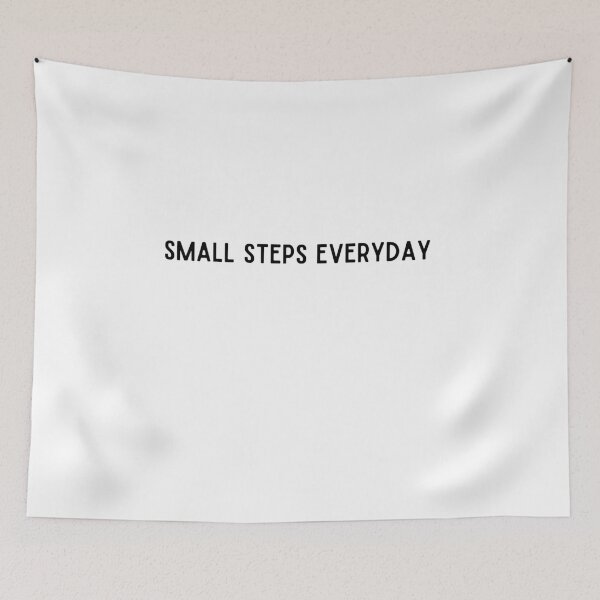 Item preview, Small steps everyday minimalistic designed and sold by mollzfahdays.