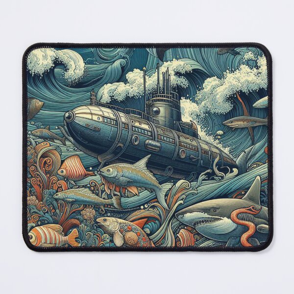 Item preview,  surreal submarine  designed and sold by Foxlindesigns.
